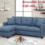Canapé modulaire réversible en polyfibre capitonné-175980125