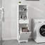 Armoire de trieur de linge inclinable à un compartiment et un tiroir -