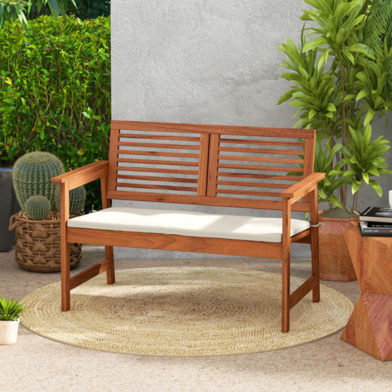 Barayon Solid Wood Outdoor Bench