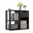 3-Cube Bookcase 2-tier Wooden Storage Shelf with Pull-out Drawer-1531374695