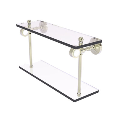 Jarrell 2 Piece Glass Tiered Shelf