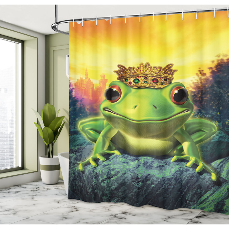 Shower Curtain with Hooks Included, 75"H x 69"W