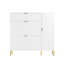 Armoire à chaussures avec tiroirs et tablettes rabattables (blanc)-892268737