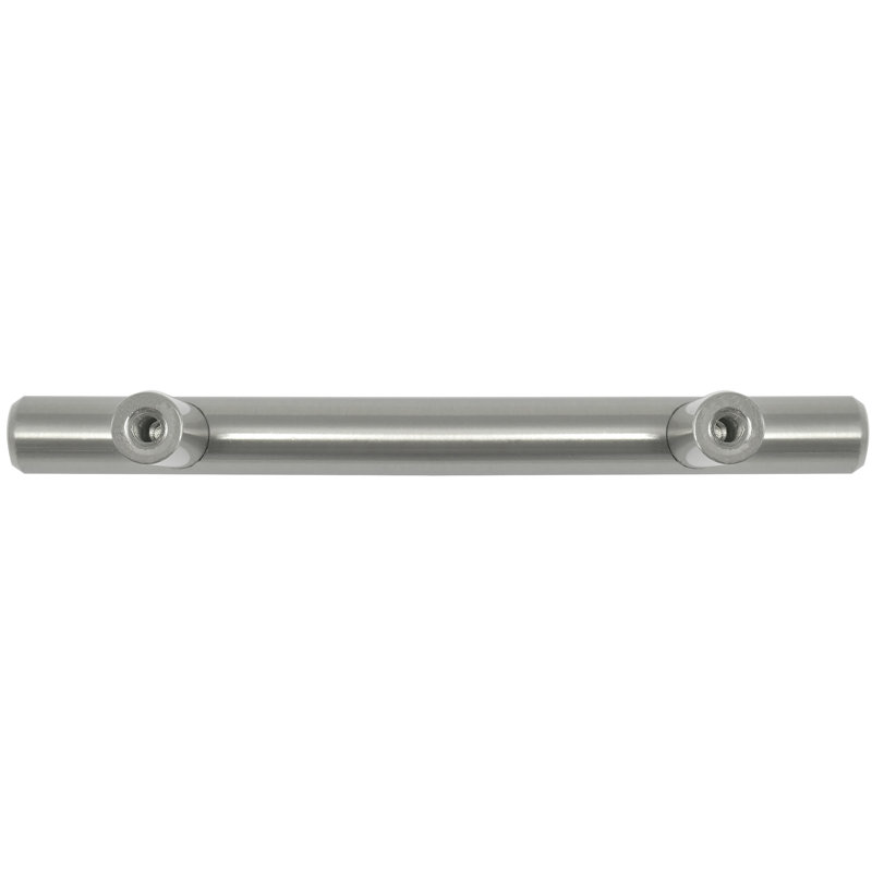 Melrose Brushed Nickel Cylindrical Bar Pull with Mounting Hardware