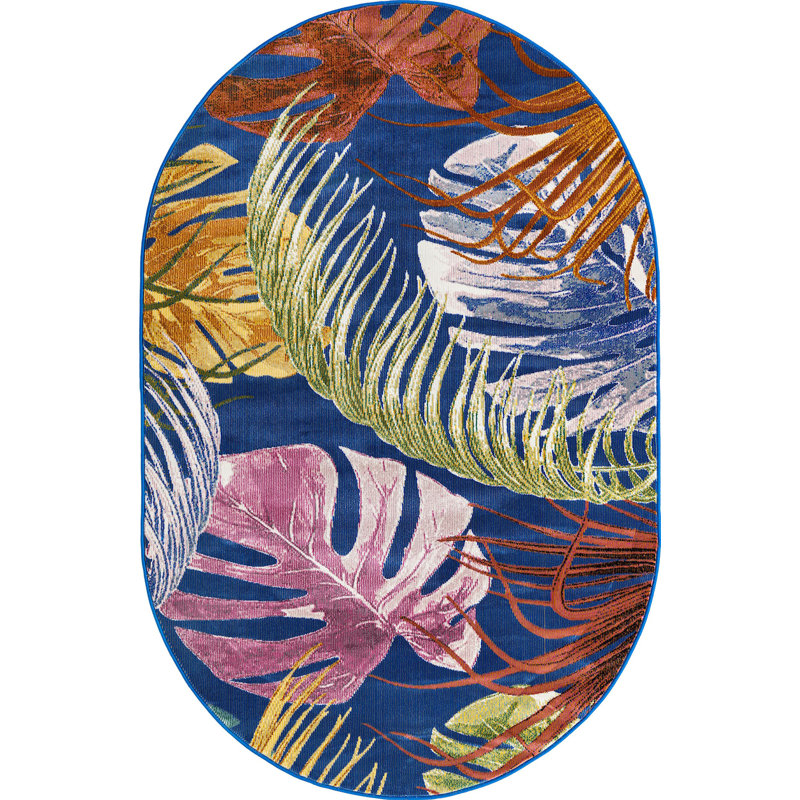 Tapis de campagne Country & Floral, Ovale 4 pi x 6 pi