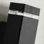 Outdoor Square Wall Light, Black GU10 Exterior Sconce, Waterproof Patio IP44 Lamp 10 Inch/26cm