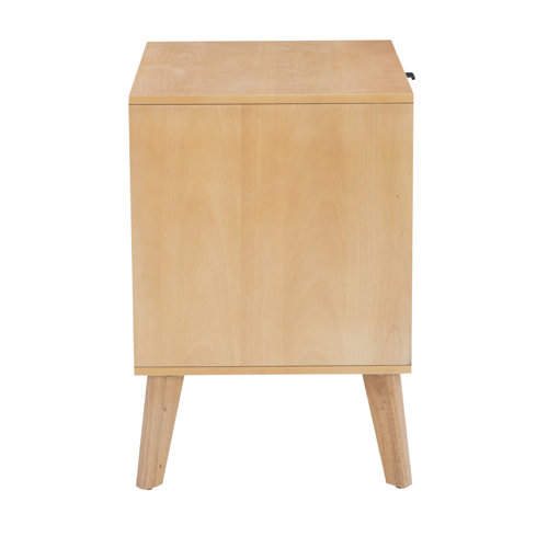 AllModern Amani 2 - Drawer Cane Nightstand & Reviews | Wayfair