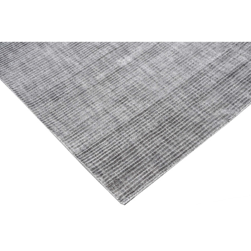 Silk Area Rug in Grey, Rectangle 8' x 10'