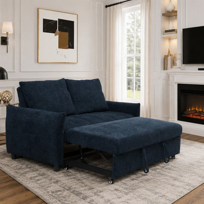 58" Loveseat Pull Out Sofa Bed