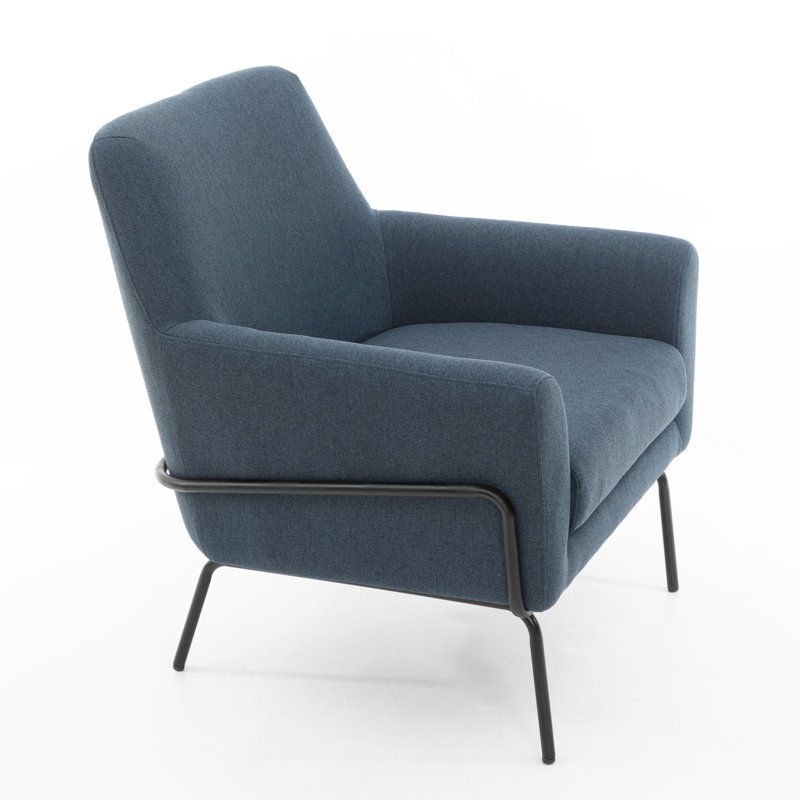 Fauteuil d'appoint rembourré avec accoudoirs