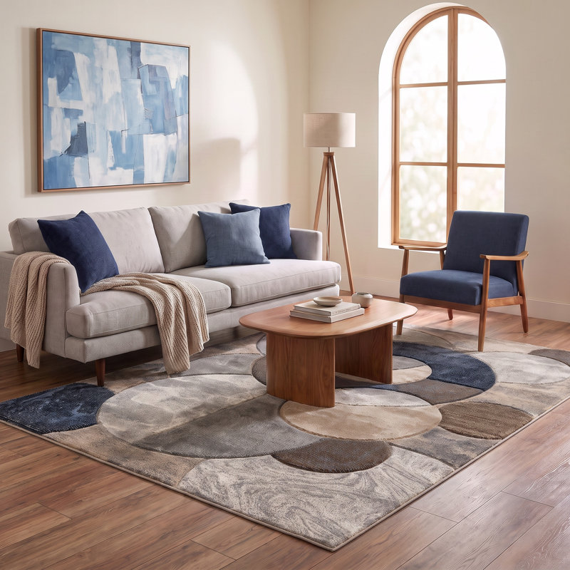 Caratunk Geometric Indoor Rug, Rectangle 6'7" x 9'6"
