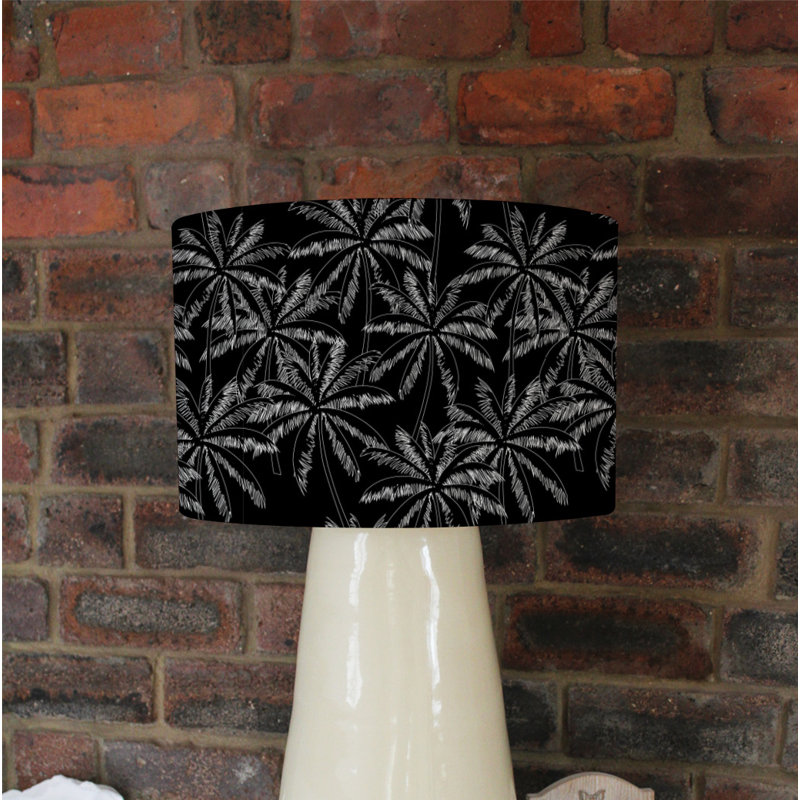 Cotton Drum Lamp Shade ( Uno ), 25cm H x 40cm W x 40cm D