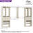 Welles Closet System with Wood Drawers, Hanging Rods-1390758391