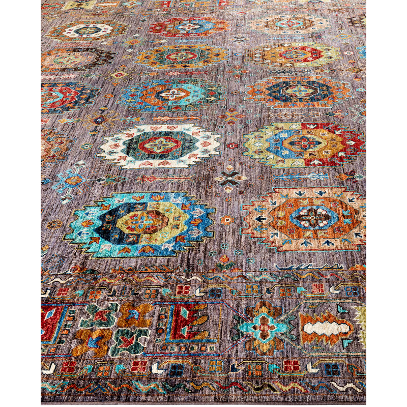 One-of-a-Kind Rectangle 9'1" X 12'6" Hand Knotted Area Rug