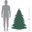 4.5' Pre-Lit Flocked Winema Pine Artificial Christmas Tree - Clear Lights