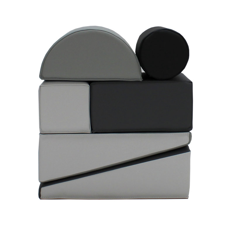 Ensemble de blocs pour tout-petits SoftScape, 12 pièces, Gris/gris pâle