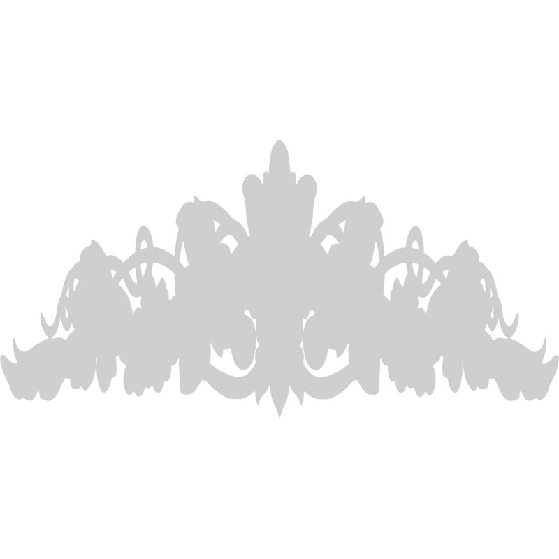 Rosette Marbleton, H 3 po x l 6 po x P 0,5 po
