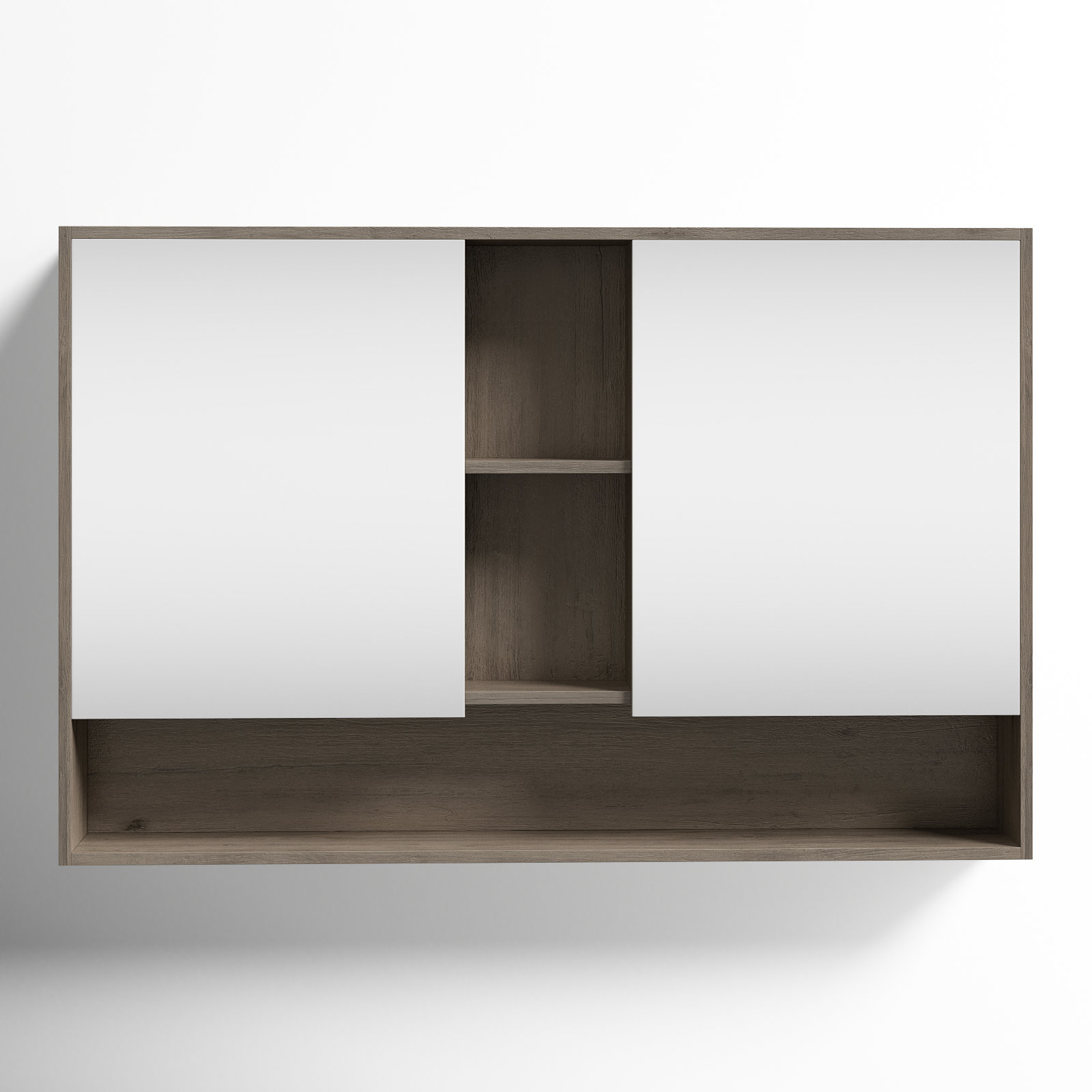 Maisie Surface Double Medicine Cabinet, Gray