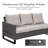 31.1'' Wide Rectangle Wicker Patio Sofa with Cushions