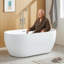 Chaise de douche réglable avec dossier et accoudoirs, siège de bain antidérapant et rembourré Eva pour personnes âgées et pour personnes à mobilité réduite, capacité de 299 lb