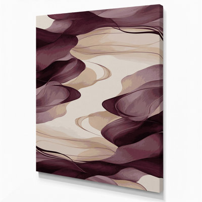 Abstract Landscape 62 Gray Canvas Wall Art