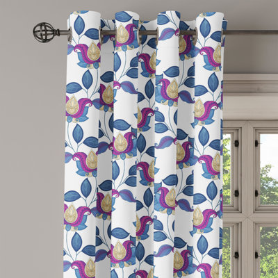 Sateen Blackout Curtains / Drapes Single Panel