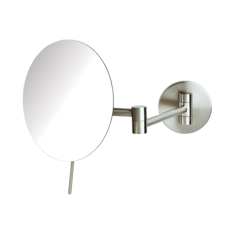 7.75" Wall Mount Magnified Makeup Mirror