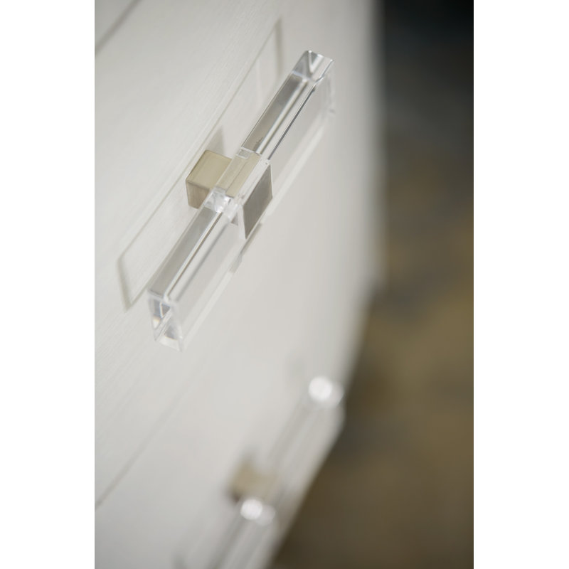 Axiom 3 - Drawer Nightstand in White/Gray