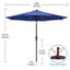 Parasol de marché éclairé Caerphilly-264100217-157318108