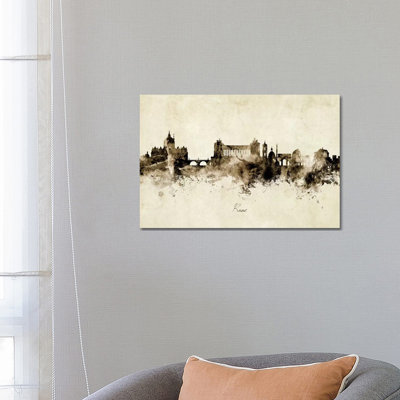 «Rome Italy Skyline» par Michael Tompsett, impression sur toile tendue