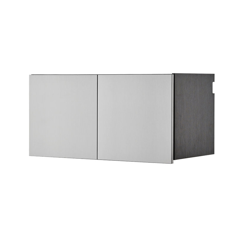Metal Wall Storage - Series 32 In. W X 16 H D Cabinet, Metallic Gray, , Heat & Water Resistance, Thick Edge Banding And , Double Thickness