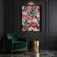 "Watercolor Floral", art mural sur toile gris 24-1287729793