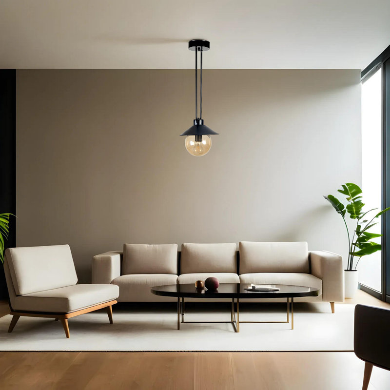 Chandle - Light Pendant, Amber/Black