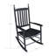 Chaise berçante en bois NOIR, sans passe-partout-1574732771