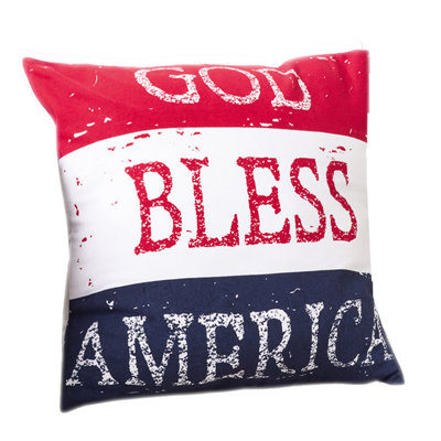 Star Spangled Cotton Throw Pillow