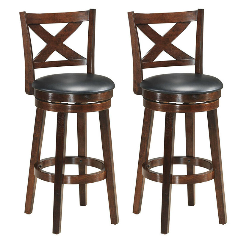 Tabouret de bar et de comptoir pivotant Woosley, Tabouret de bar (siège d'une hauteur de 29 po)