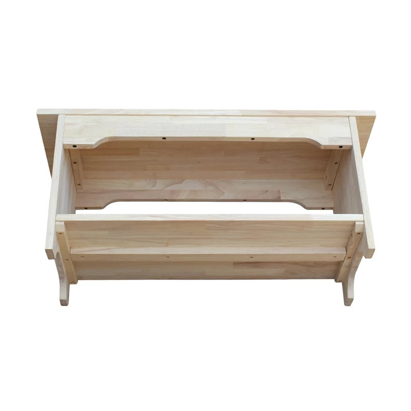 Manatuto Solid Wood Storage Bench, 17" H x 36" W x 13" D
