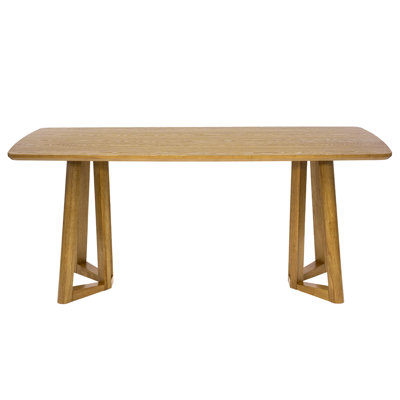 Rectangular Dining Table With Solid Wood Legs, Farmhouse Dining Table For Kitchen/Dining Room/Guest Room