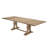 Dions Extendable 72" to 104" Table with Rustic Wood Dining Set and Linen Tufted Chairs-88141764-88141763-33676736