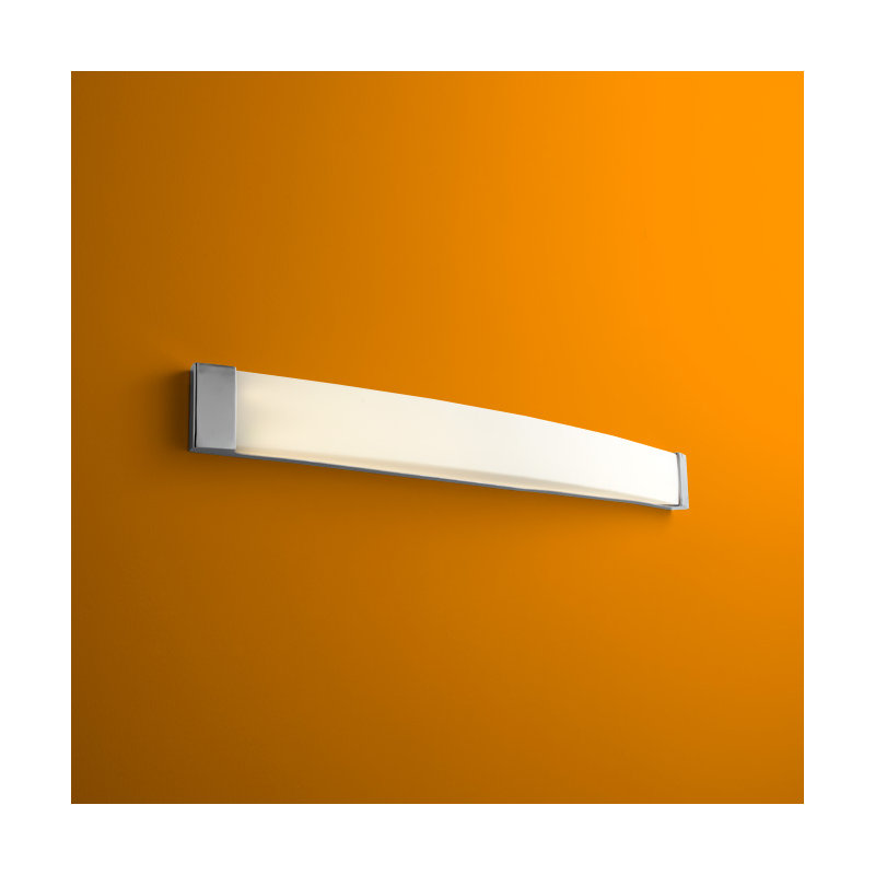 Barre d’éclairage de salle de bain 2 lumières Alivia, Chrome poli