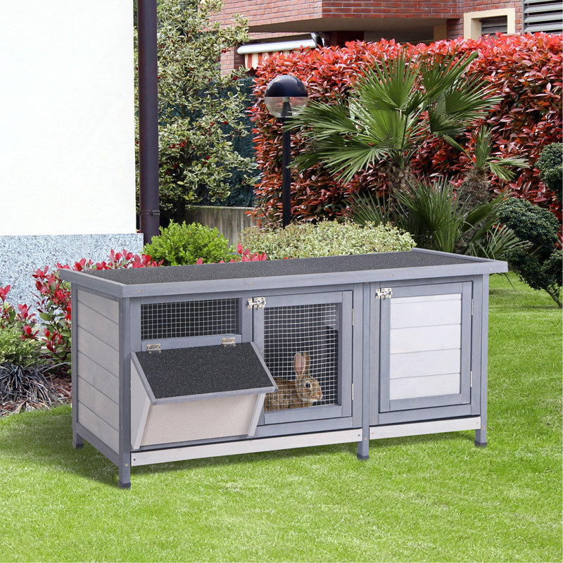 Cage à lapins en bois Pawhut