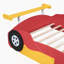 Lit plateforme avec roulettes Race-912365375