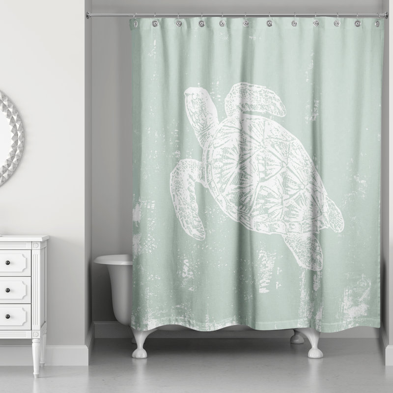 Korsen Shower Curtain, Green
