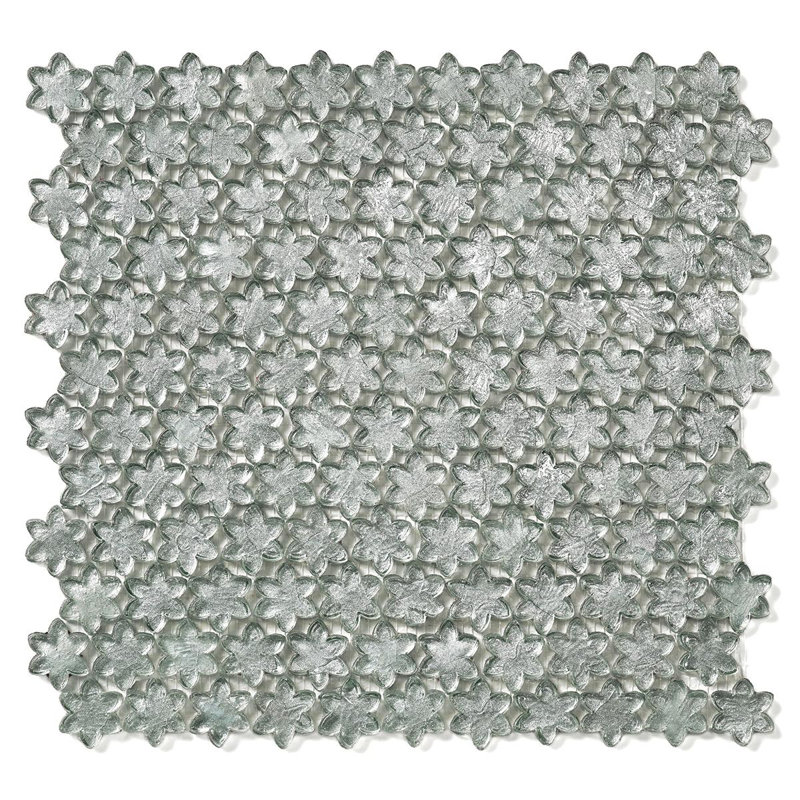 Sauco Petites Fleurs Glass Mosaic