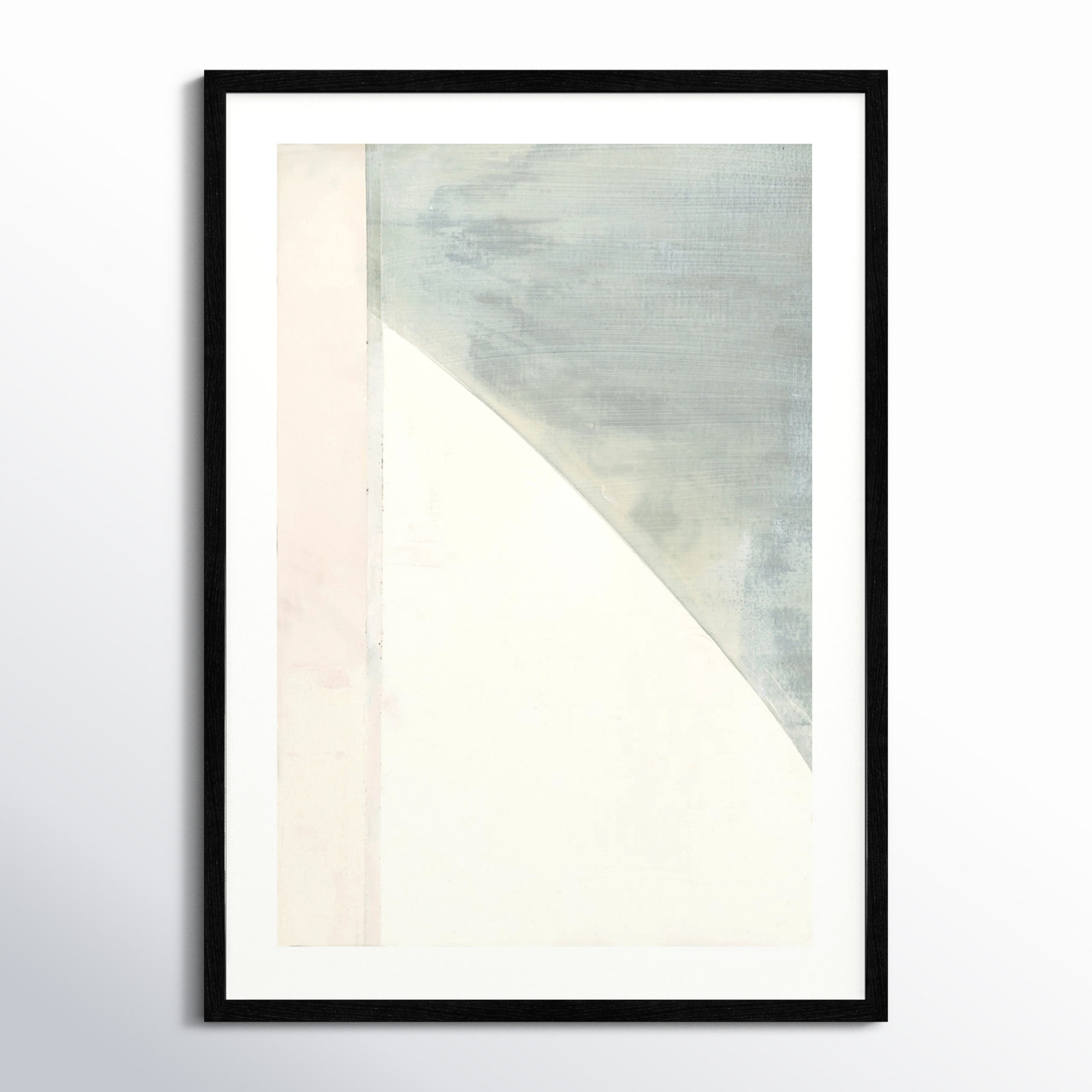 In Neutral I - Painting Print, Black Wood Framed Paper, 35.5" H x 25.5" W x 0.75" D