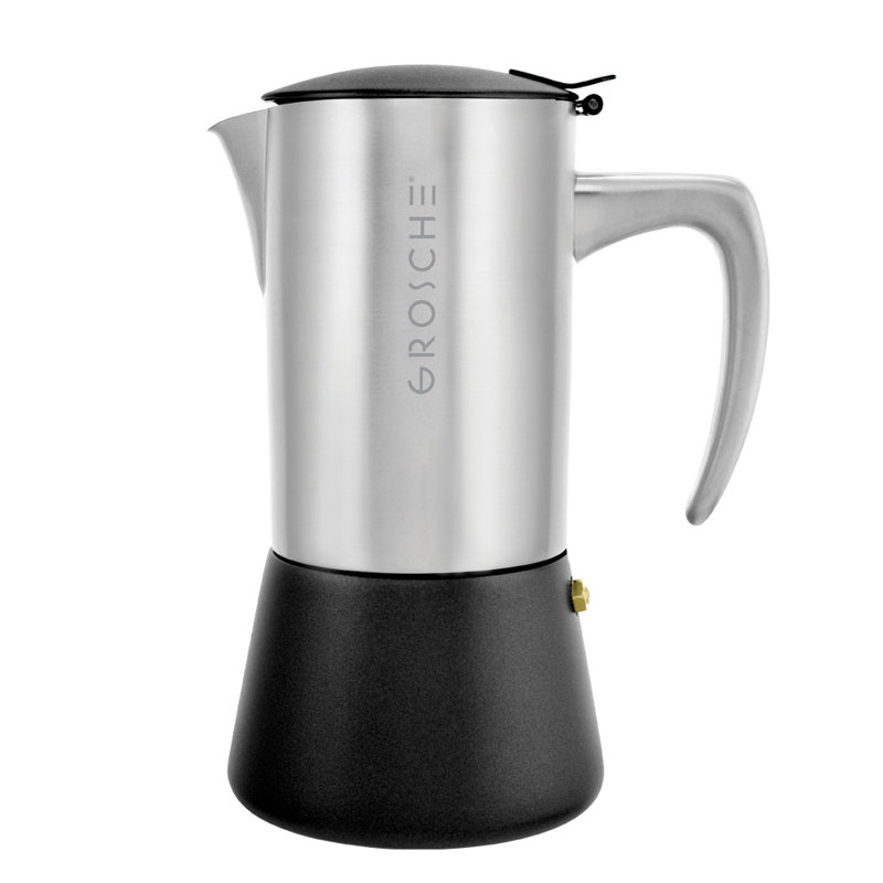 Cafetière à espresso Grosche Milano, 10 doses, Brossé