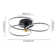 Eylana 3-Light LED Semi Flush Mount with Remote Control