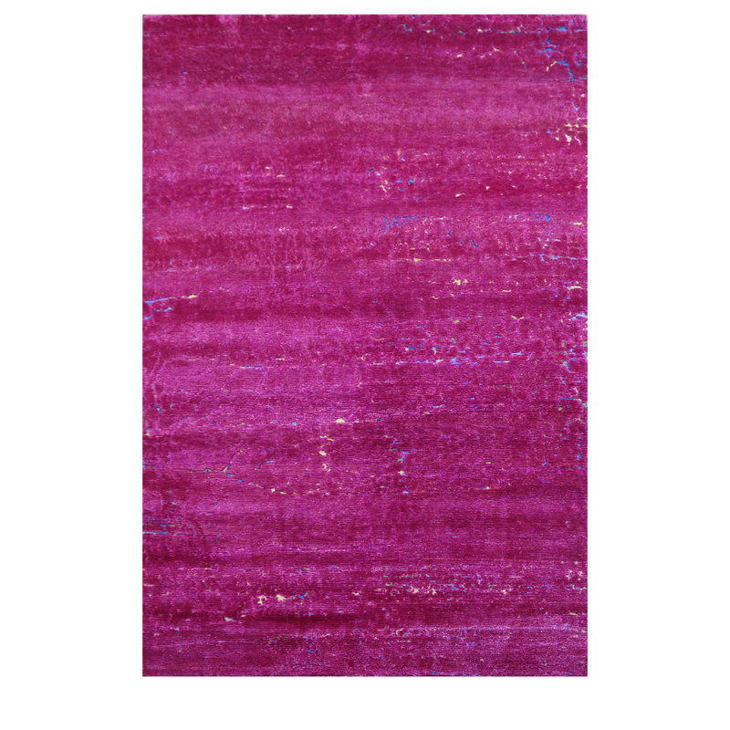 Pink Nu Vibrant Silk Tibetan Rug