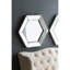 Miroir mural 21 po x 18 po Hexagon