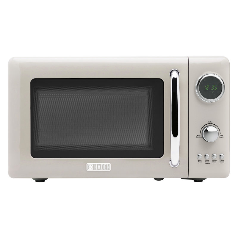 HADEN .7  Cubic Foot Countertop Microwave, Putty